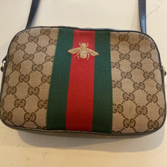Gucci Bags Gucci Bee  Camera Bag Gg Canvas Poshmark